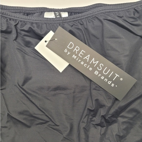 NWT Slimming Control Solid Swim Bikini Skirt Dreamsuit by Miracle Brands. BLK - Picture 3 of 8